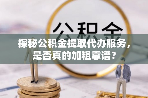 循化探秘公积金提取代办服务，是否真的加粗靠谱？
