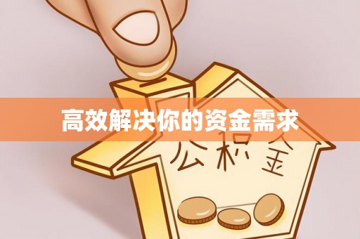 循化高效解决你的资金需求