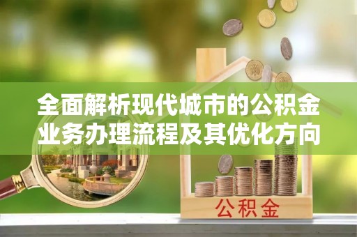 循化全面解析现代城市的公积金业务办理流程及其优化方向