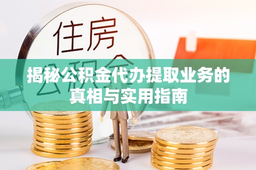 循化揭秘公积金代办提取业务的真相与实用指南