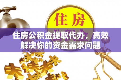 循化住房公积金提取代办，高效解决你的资金需求问题