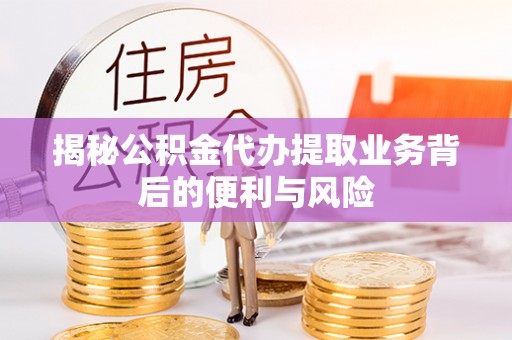 循化揭秘公积金代办提取业务背后的便利与风险