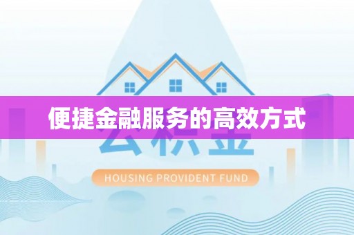 循化便捷金融服务的高效方式