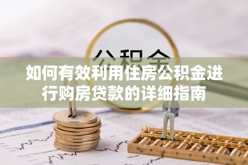 循化如何有效利用住房公积金进行购房贷款的详细指南