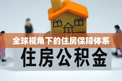 循化全球视角下的住房保障体系